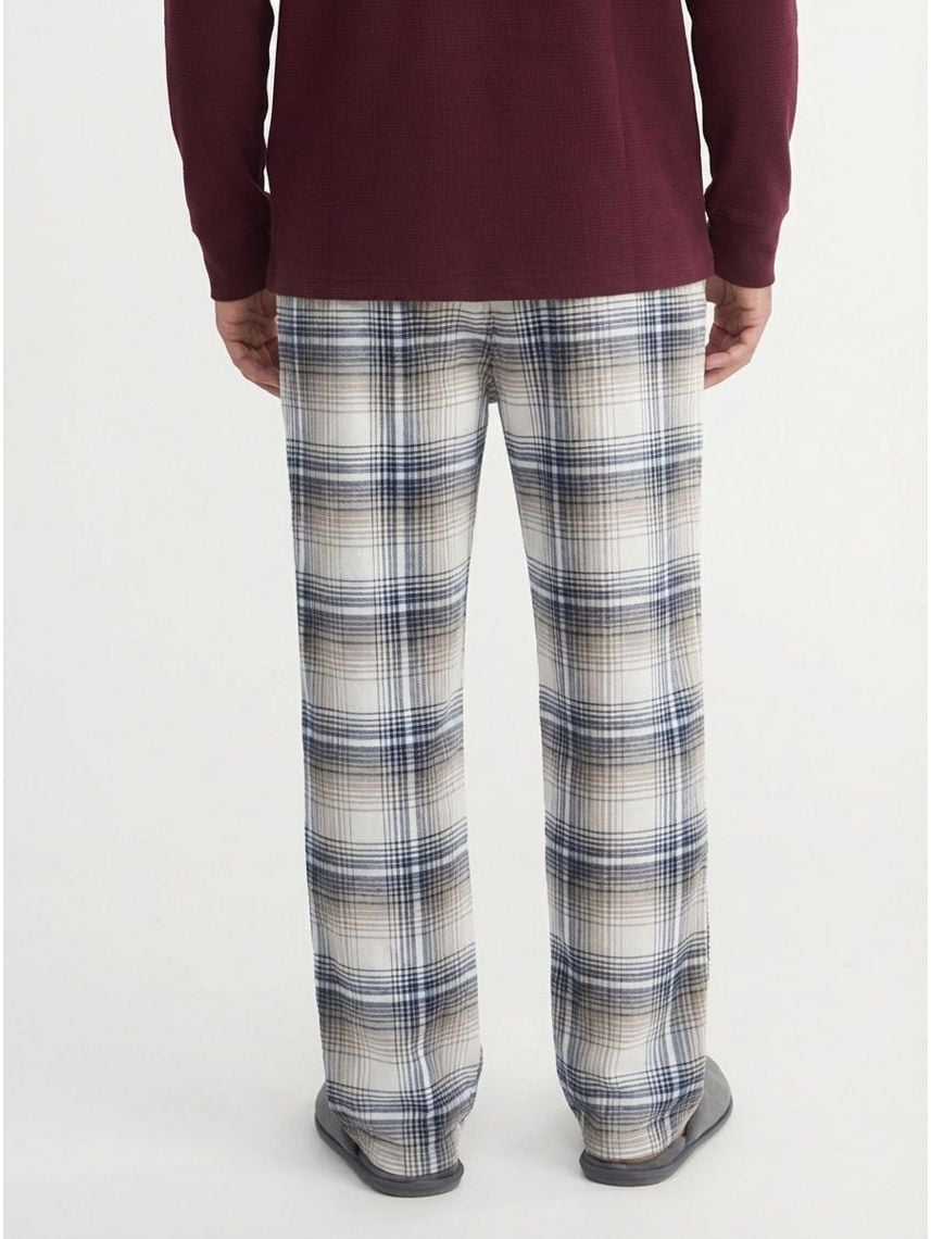 מכנסי פיג’מה ארוכים משובצים