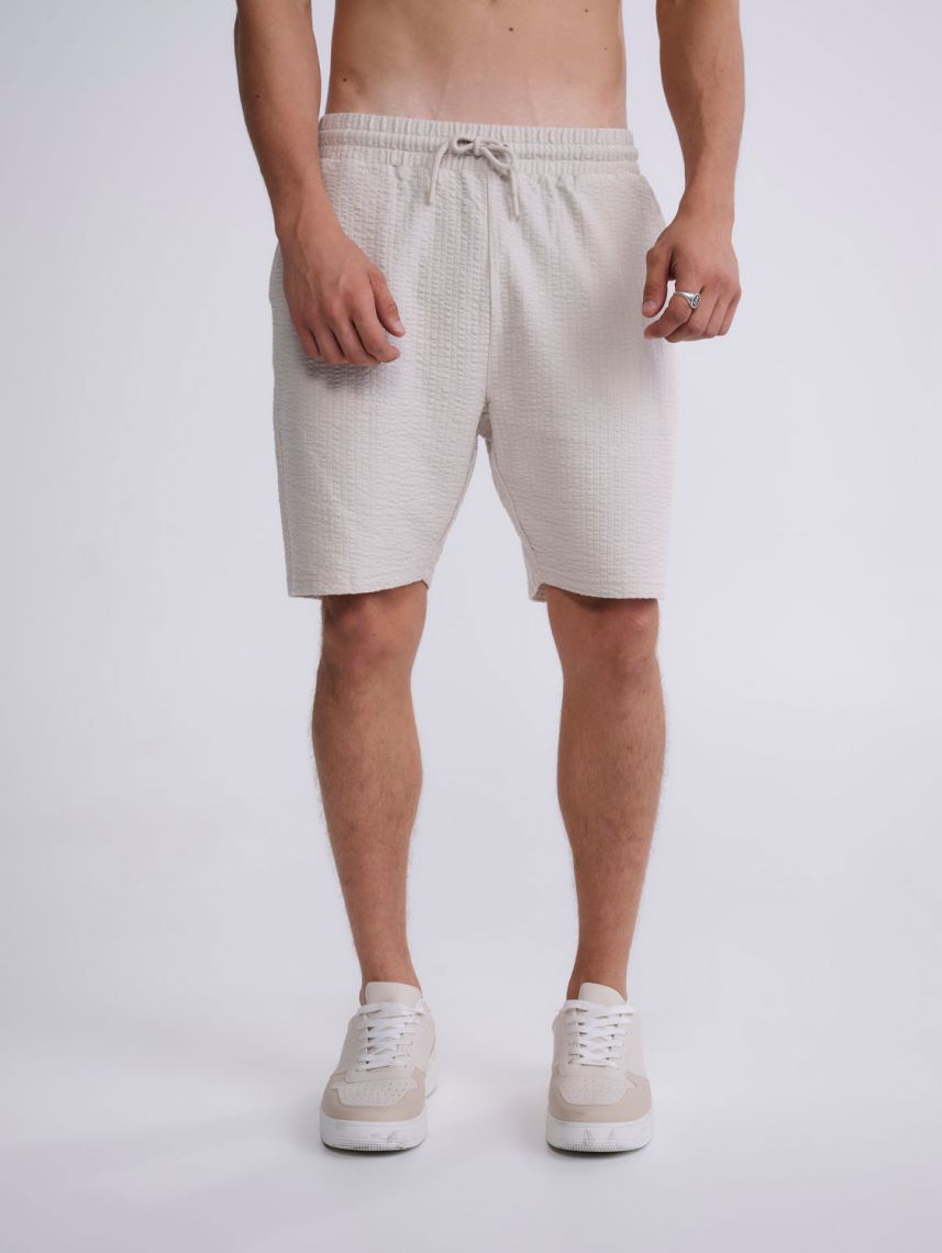 מכנסי אריג קצרים