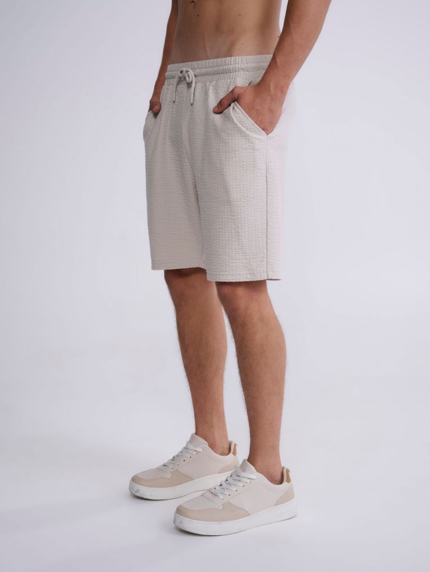 מכנסי אריג קצרים