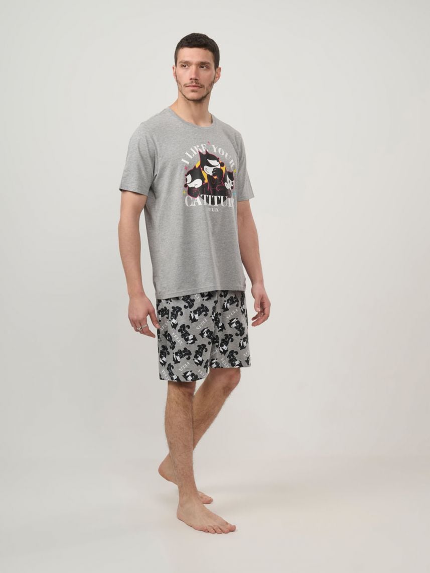 סט פיג’מה קצרה | FELIX