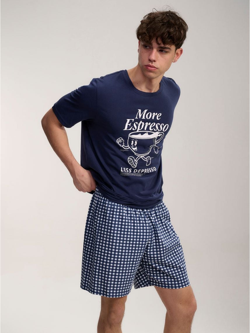 סט פיג’מה קצרה