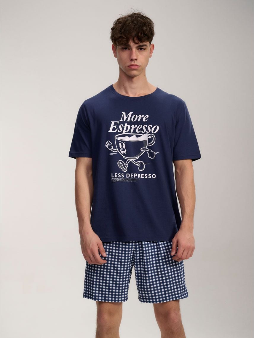 סט פיג’מה קצרה