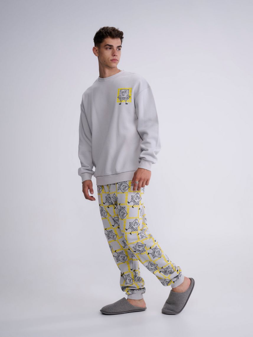 סט פיג’מה ארוכה | SpongeBob