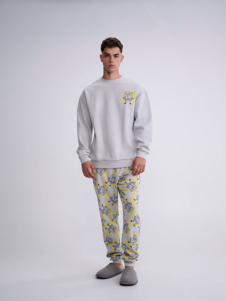 סט פיג’מה ארוכה | SpongeBob