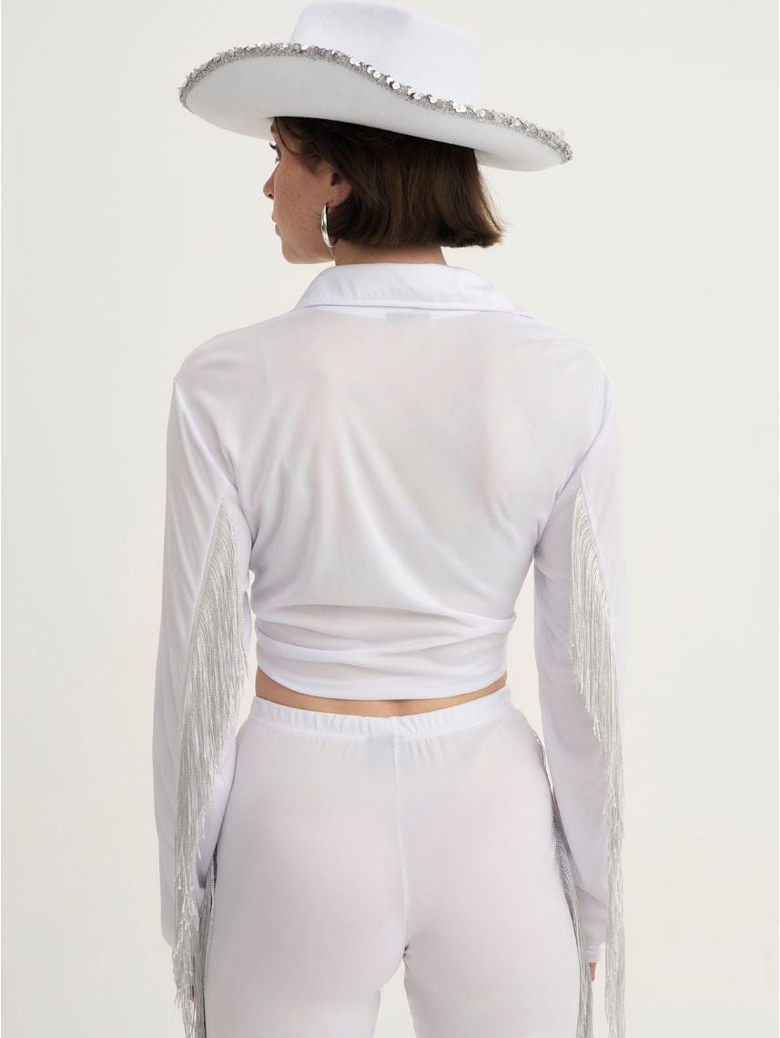 חולצה מכופתרת לתחפושת קאוגירל