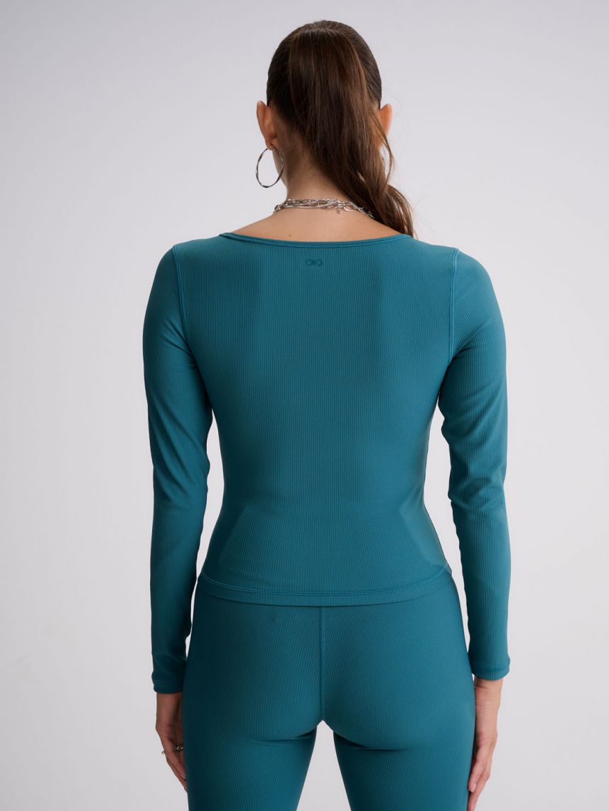 חולצת אקטיב ריב ארוכה