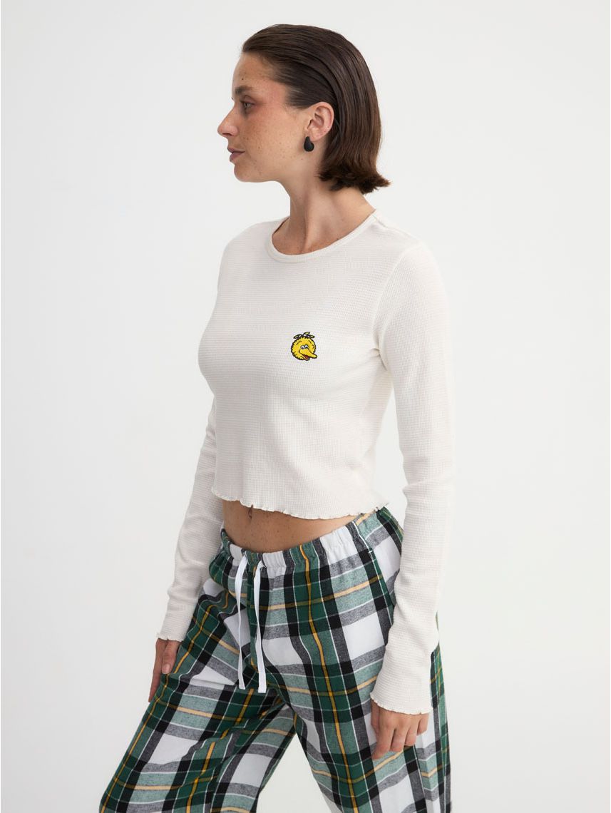 חולצת פיג’מה ופל ארוכה | Sesame Street