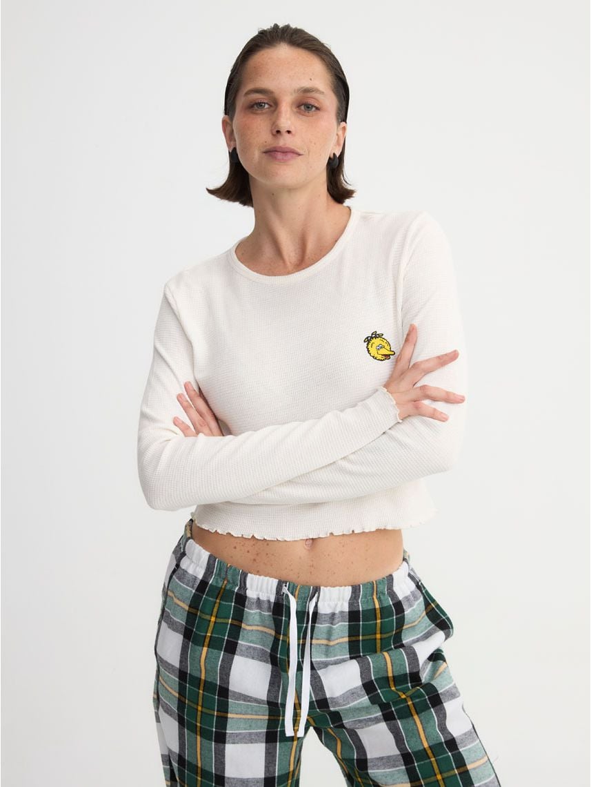 חולצת פיג’מה ופל ארוכה | Sesame Street