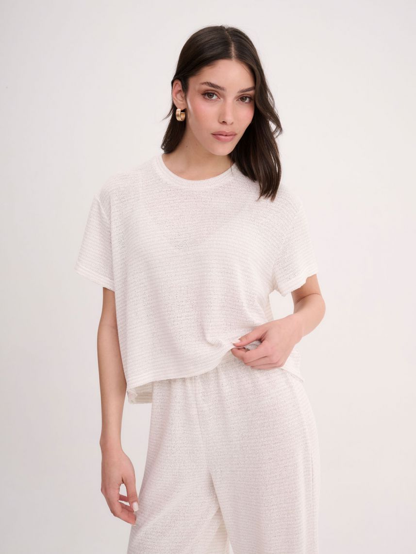 חולצת חוף סרוגה