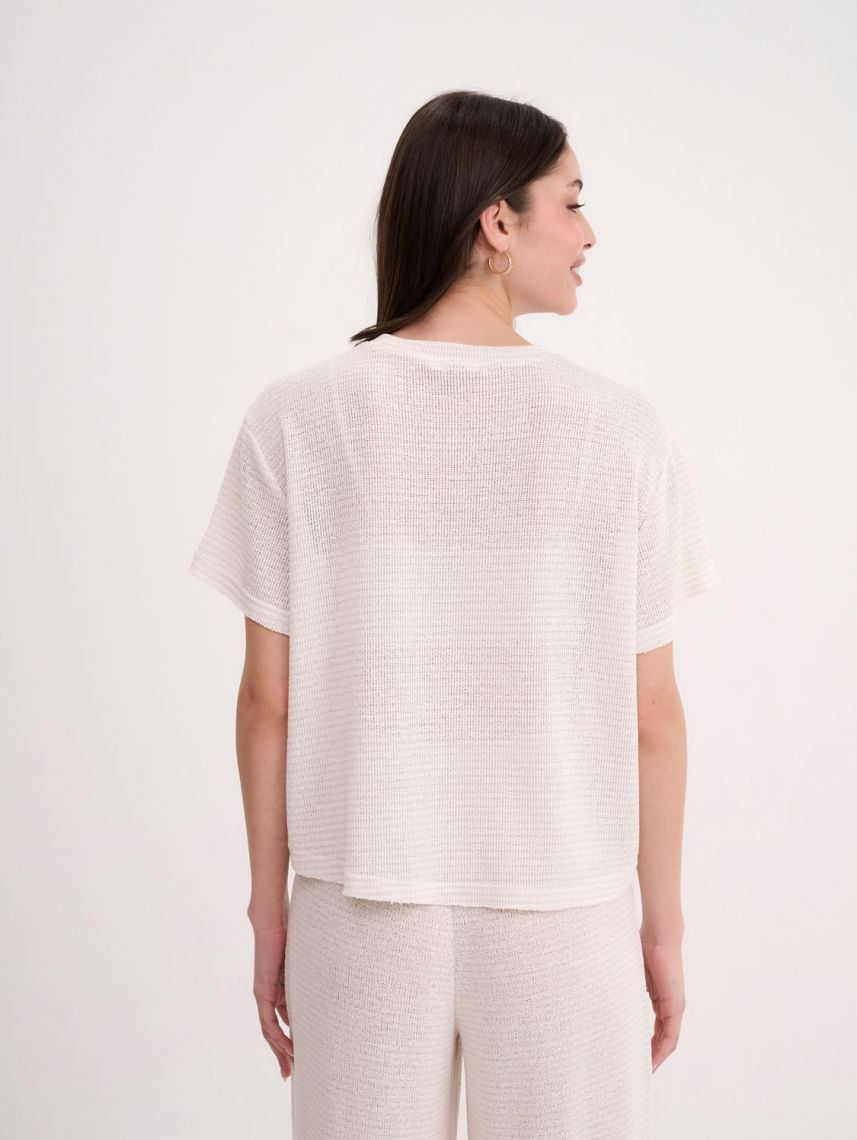 חולצת חוף סרוגה