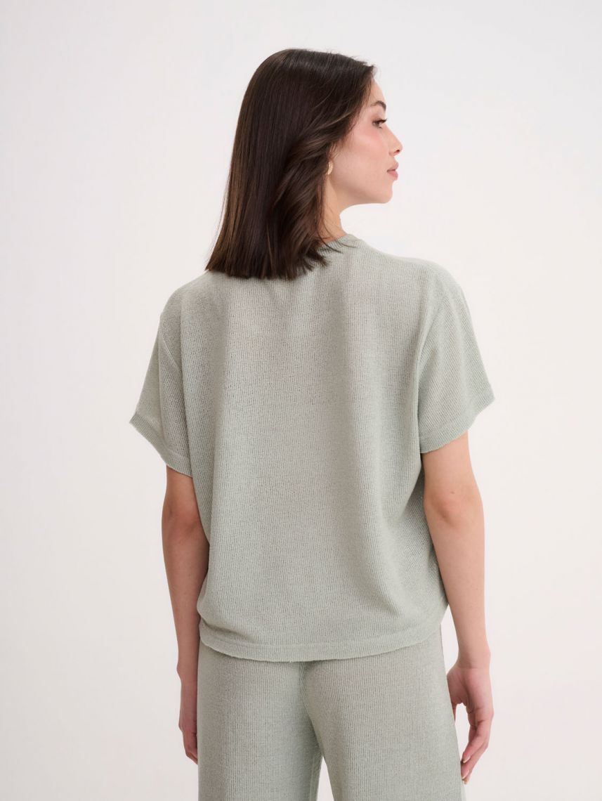 חולצת חוף סרוגה