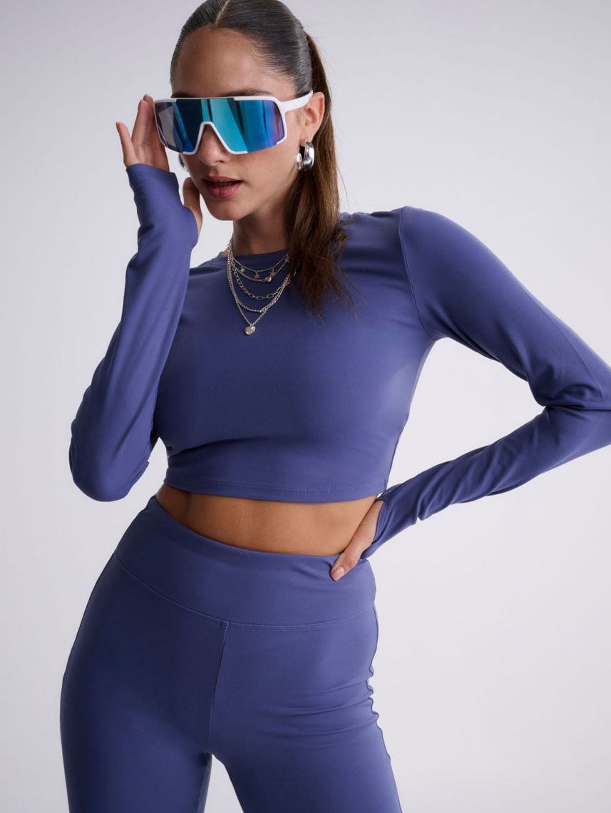 חולצת קרופ אקטיב ארוכה