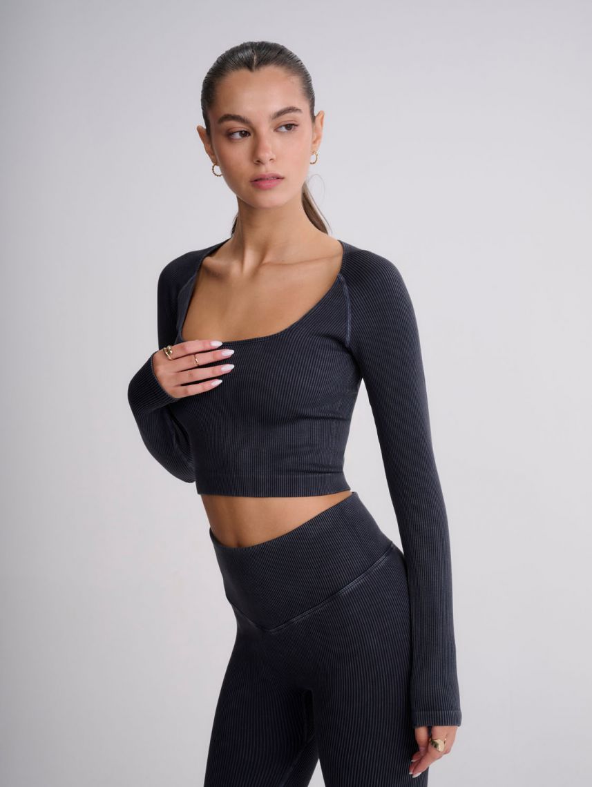 חולצת אקטיב ריב ארוכה