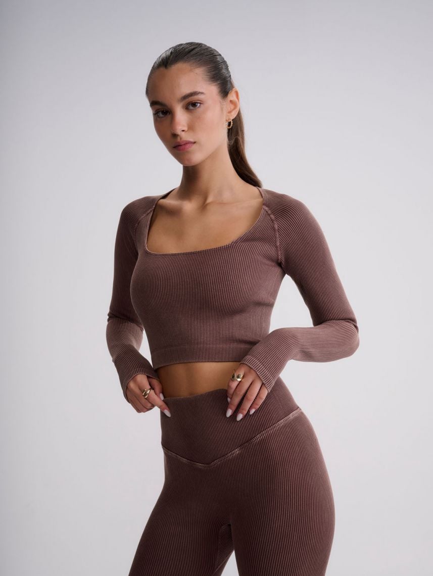 חולצת אקטיב ריב ארוכה