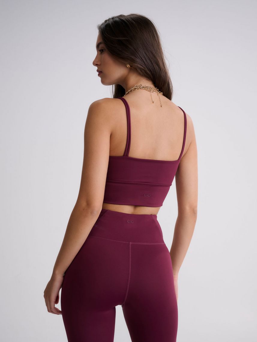 טופ אקטיב כתפיות כפולות