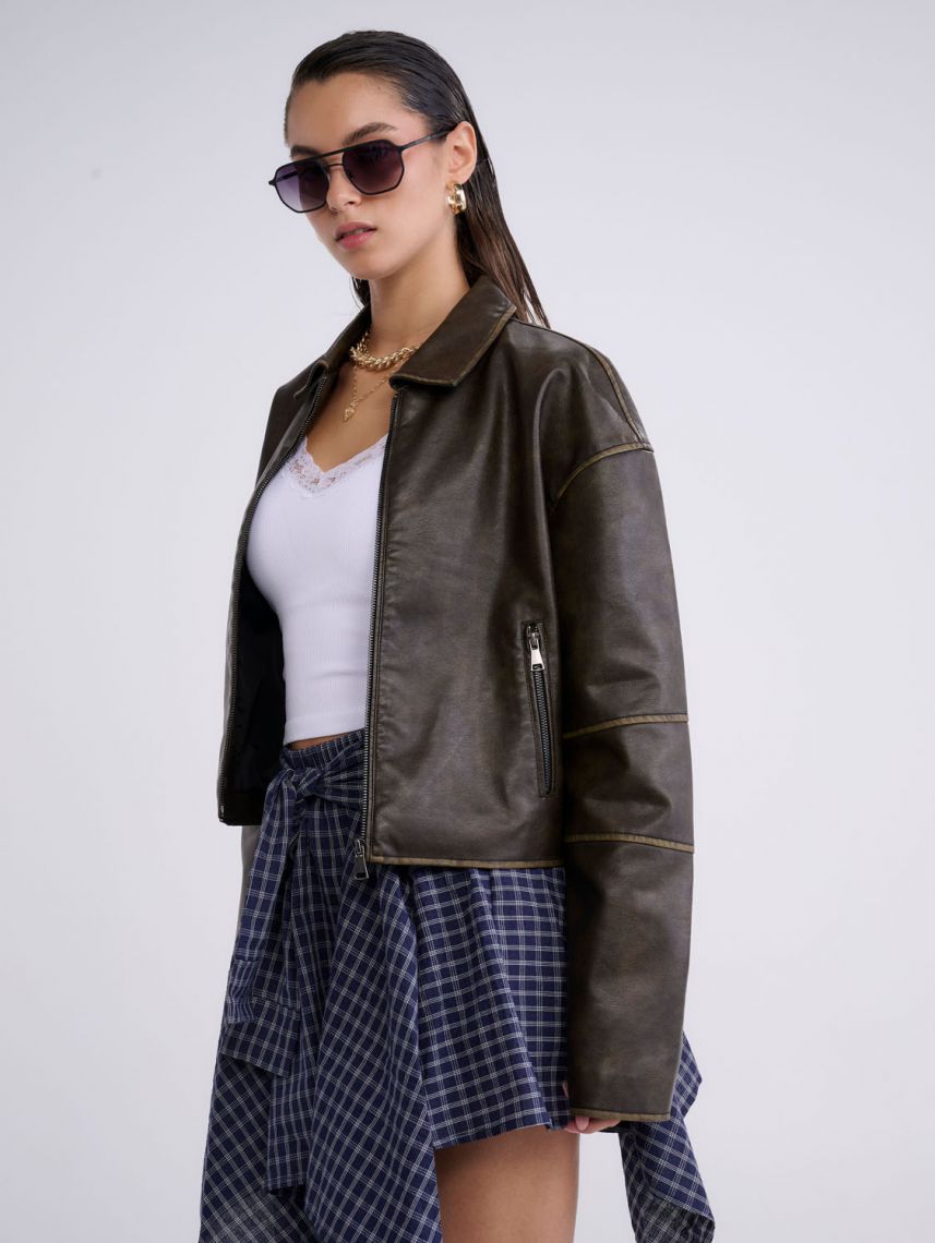 ג’קט דמוי עור