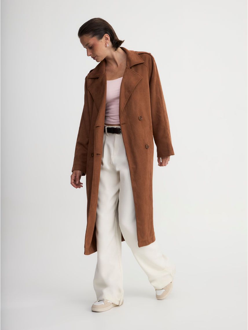 ג’קט ארוך עם חגורה