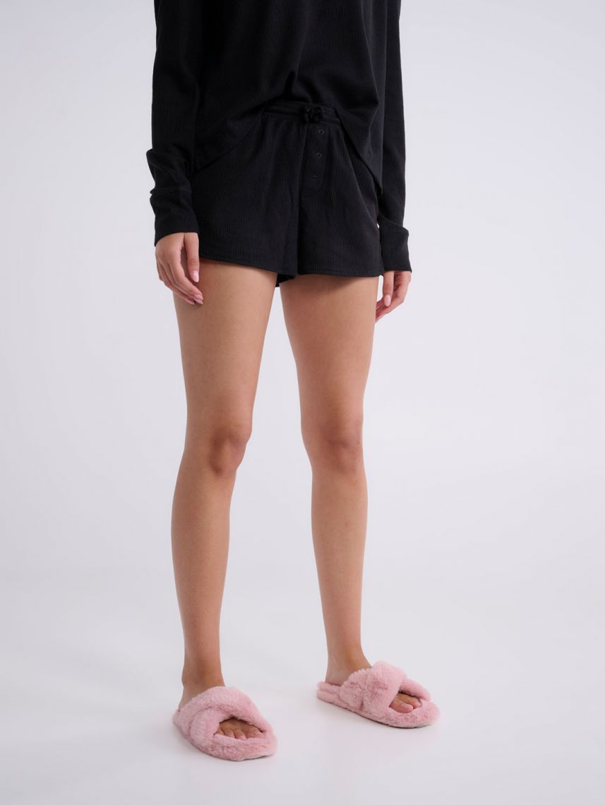 מכנסי פיג’מה וופל קצרים