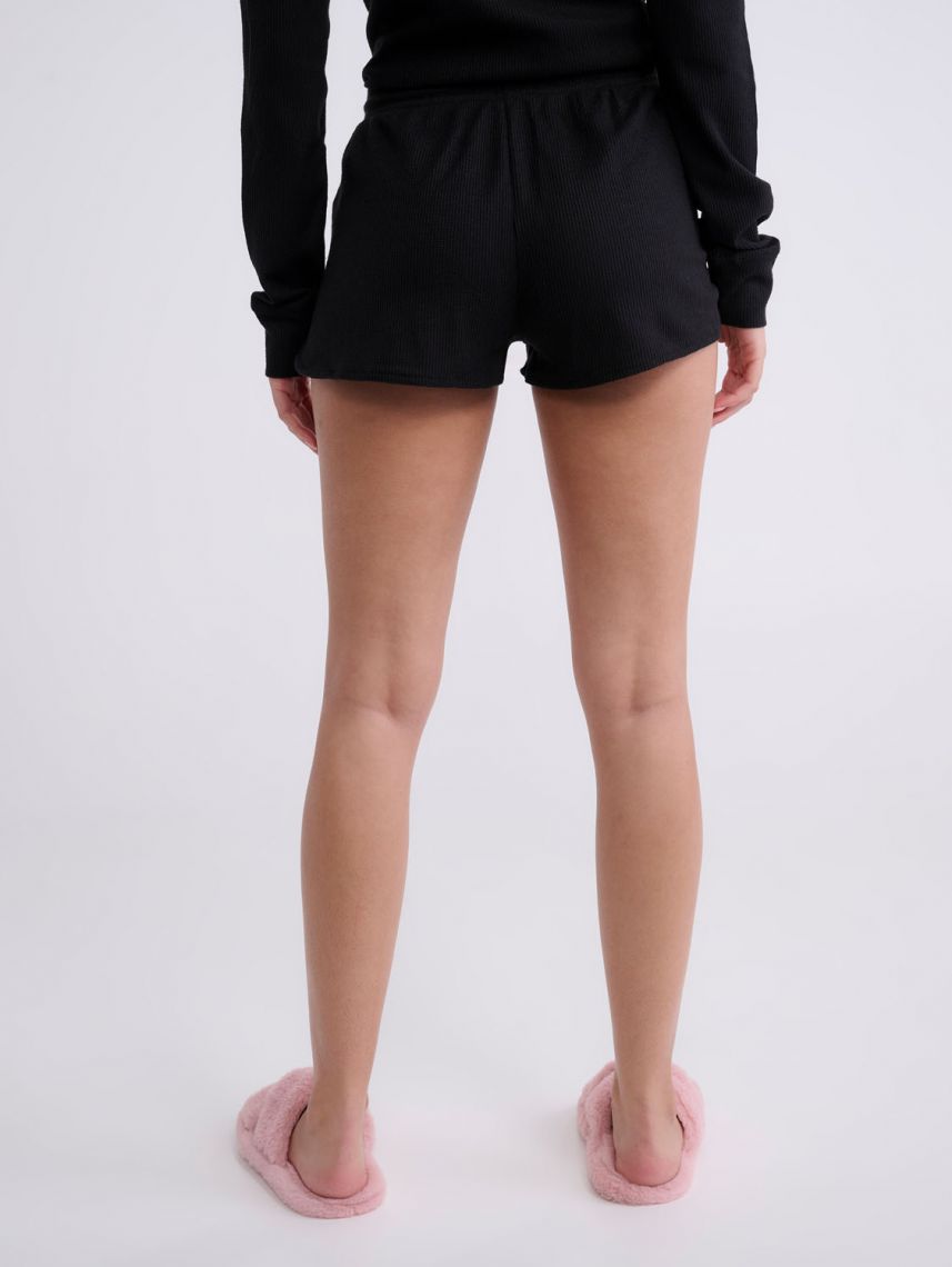 מכנסי פיג’מה וופל קצרים