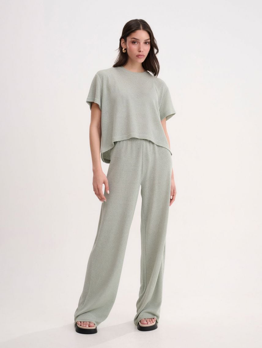 מכנסי חוף סרוגים