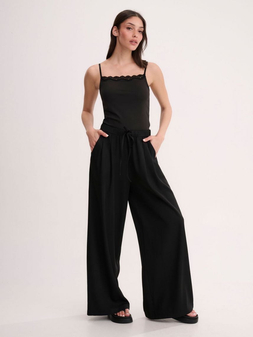 מכנסי אריג ארוכים