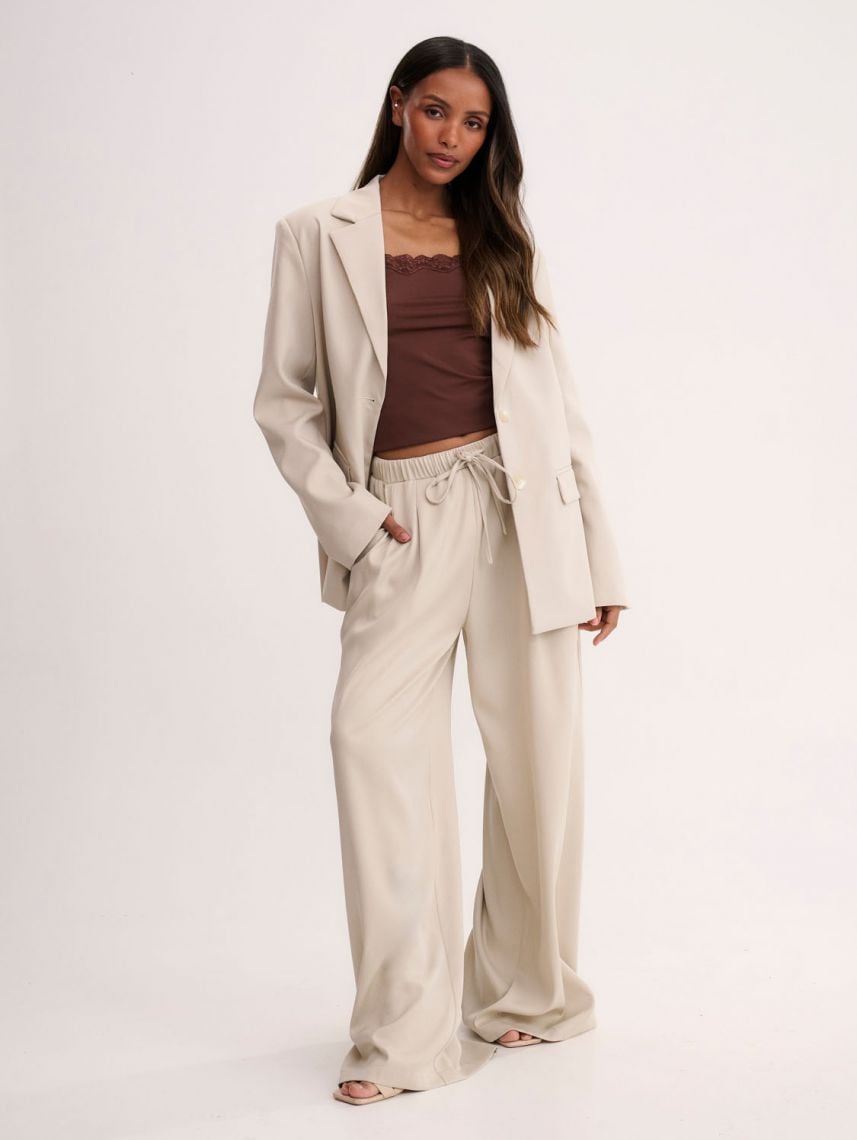 מכנסי אריג ארוכים