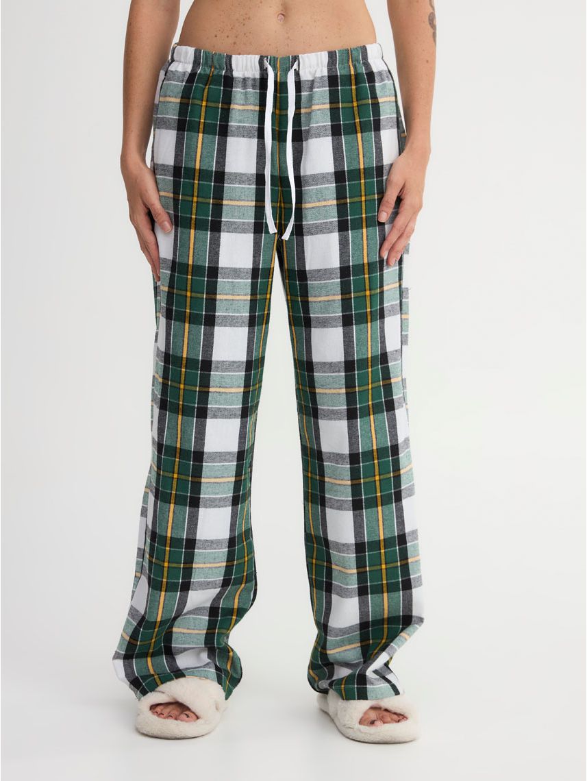 מכנסי פיג’מה ארוכים משובצים