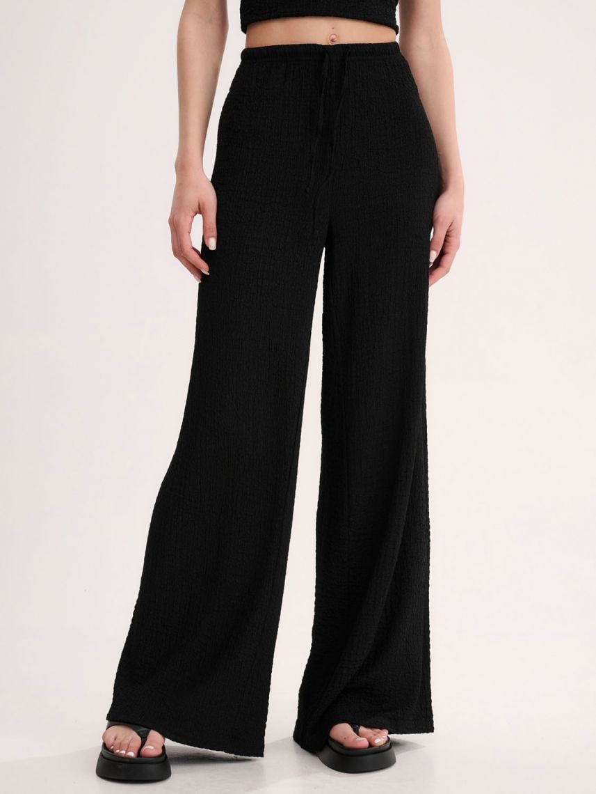 מכנסי טקסטורה ארוכים