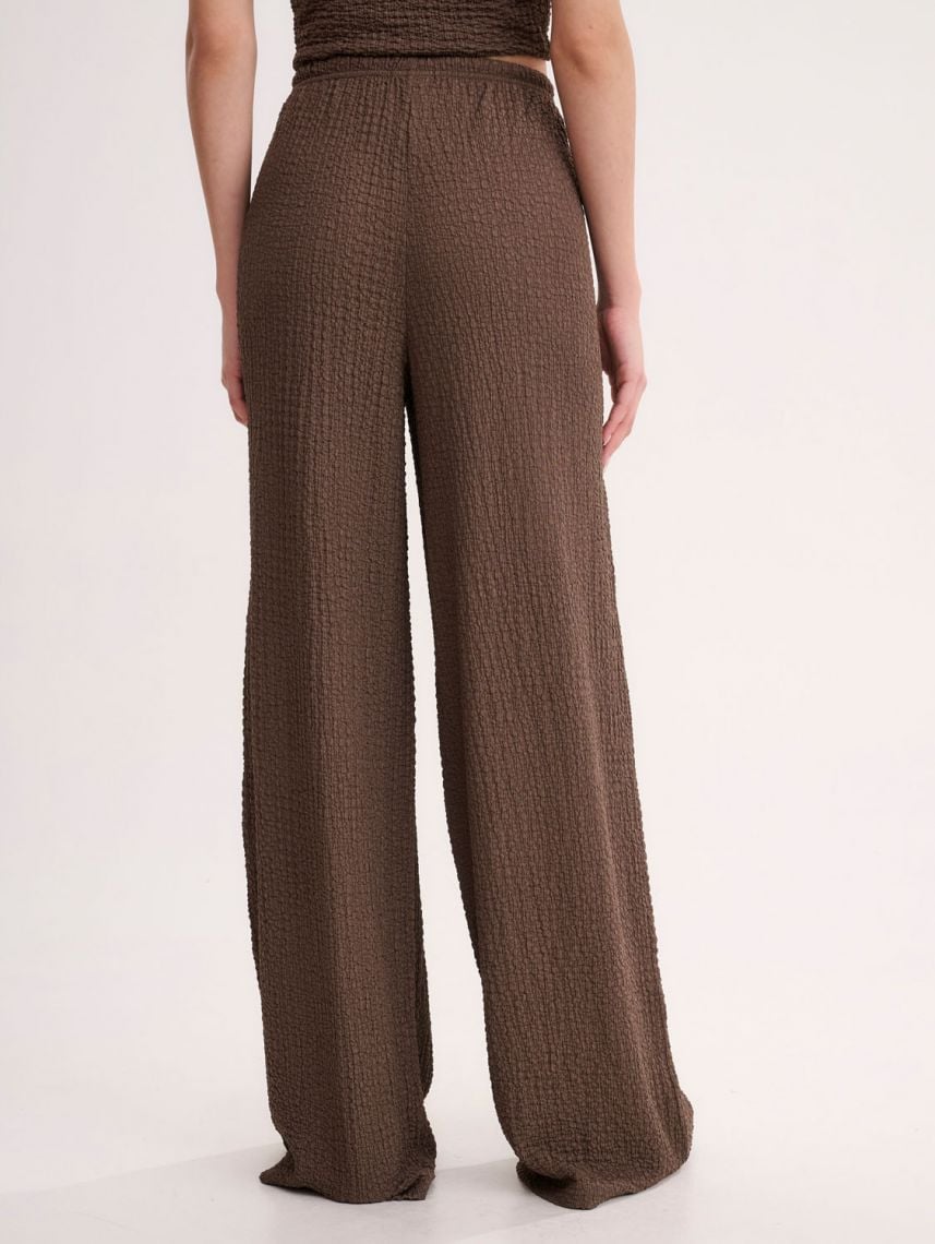 מכנסי טקסטורה ארוכים