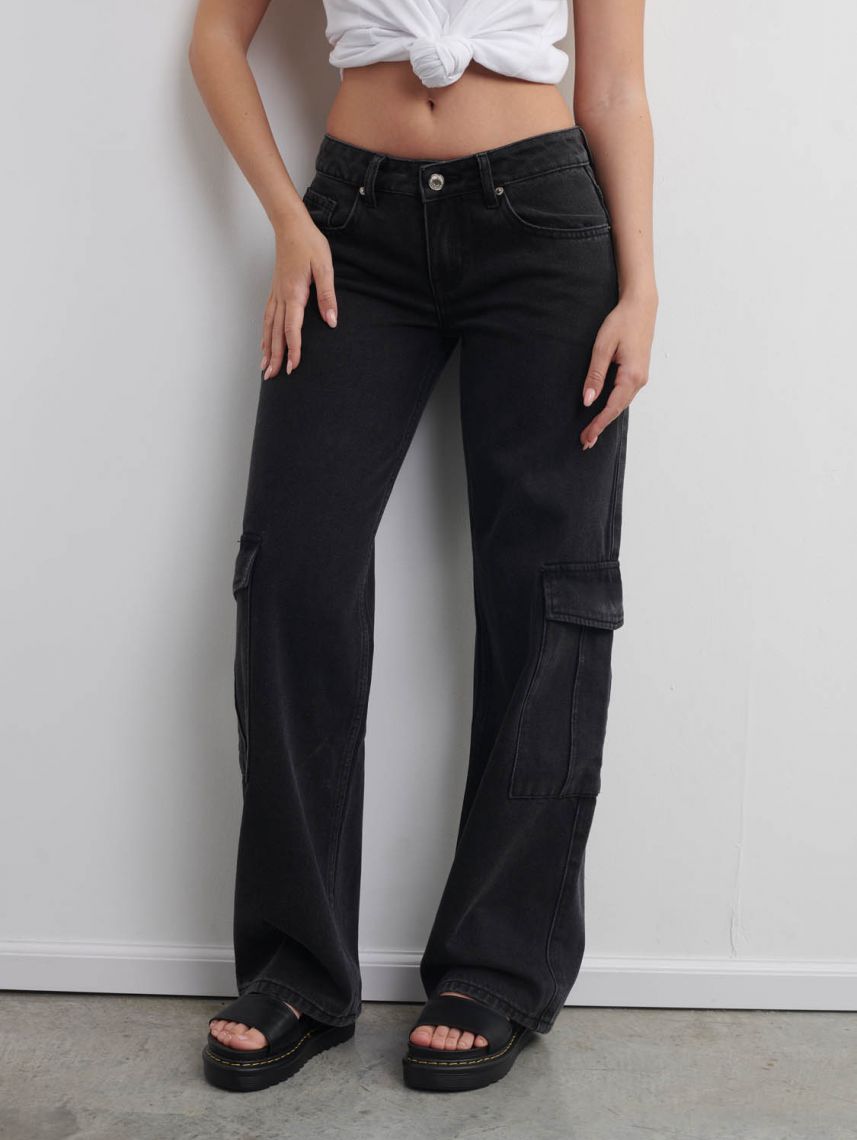 ג’ינס קרגו ארוך לנשים