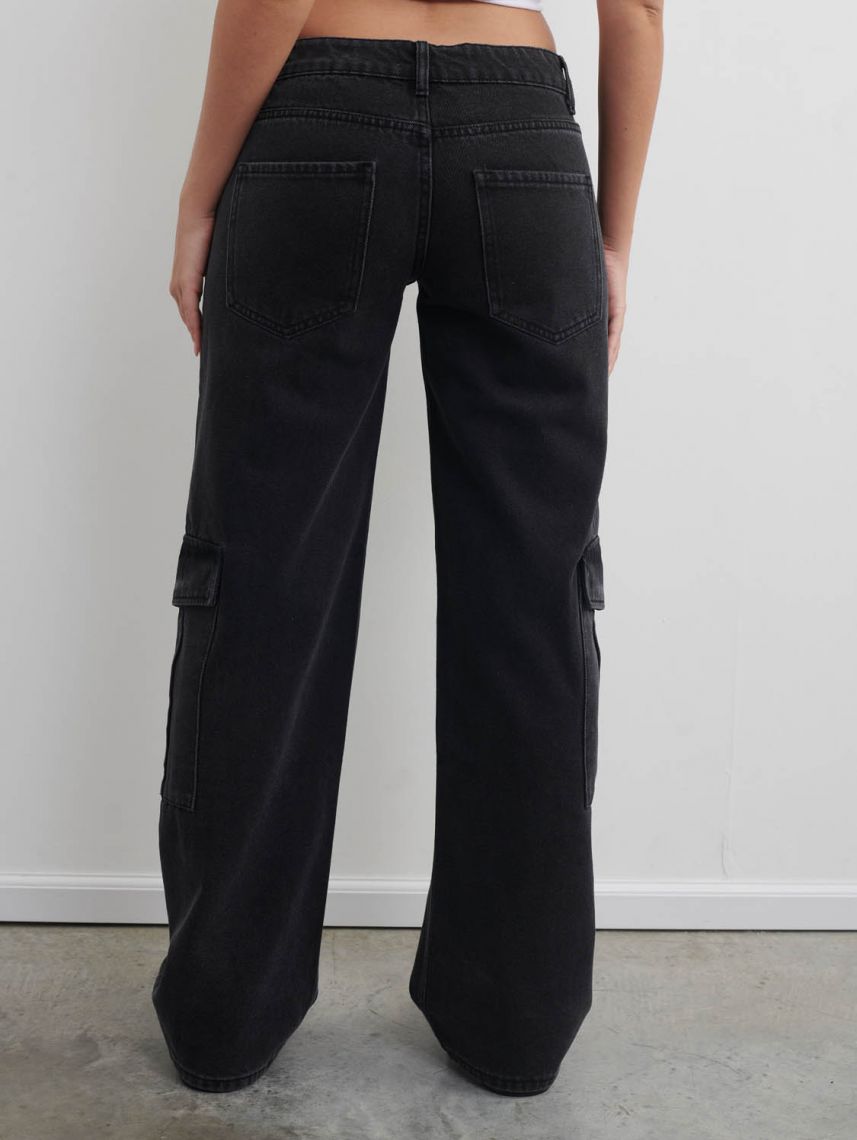 ג’ינס קרגו ארוך לנשים