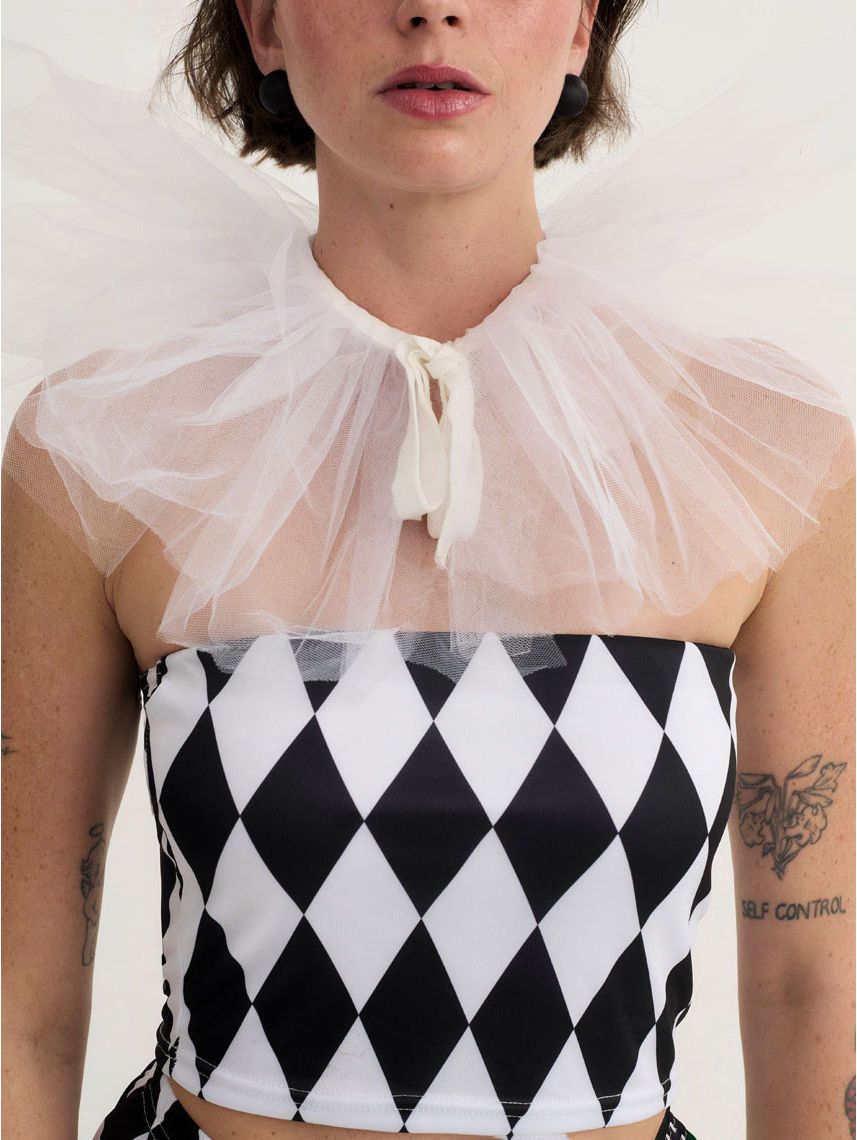 צווארון טול לתחפושת