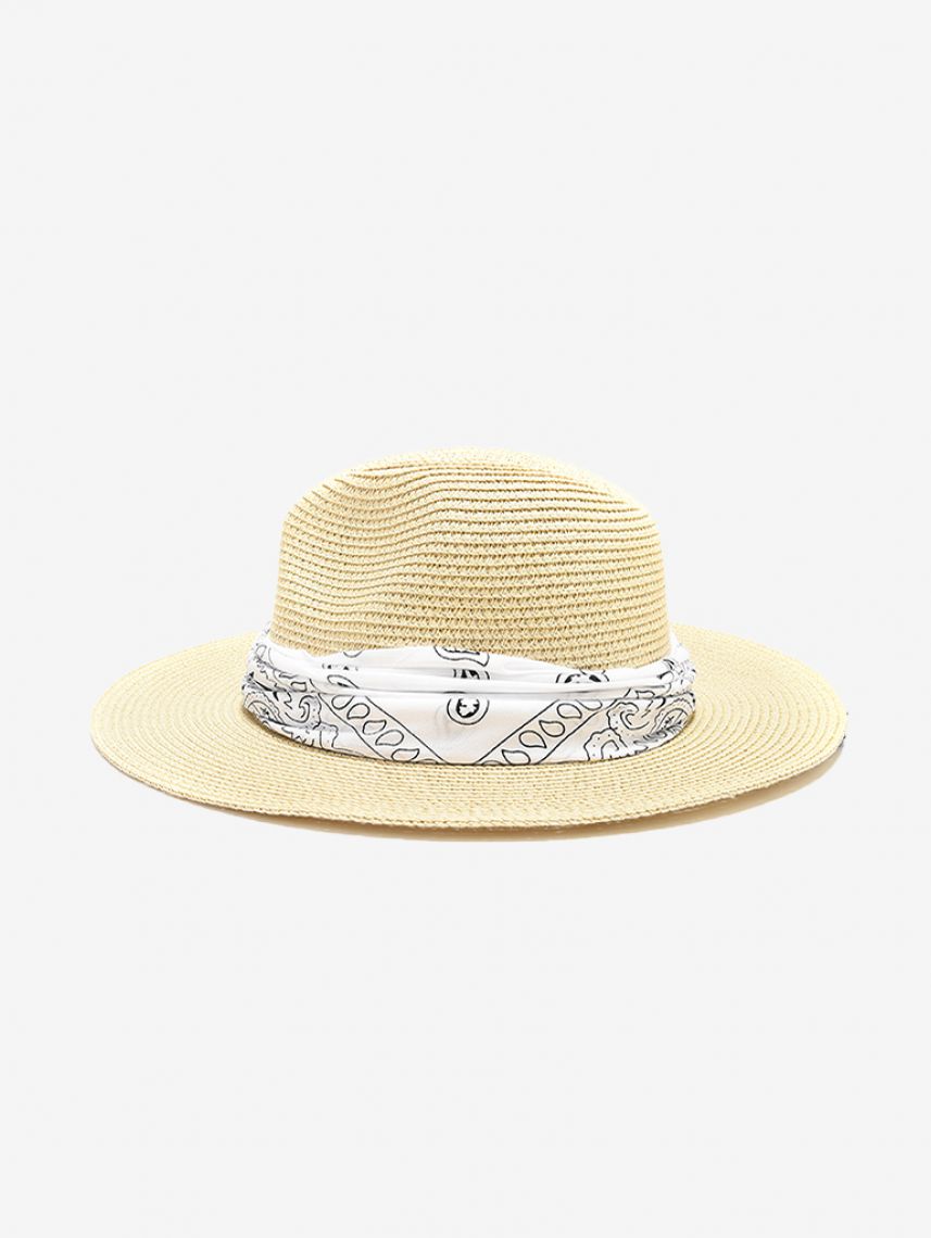 כובע קש בנדנה