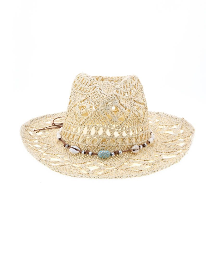 כובע קש מעוצב