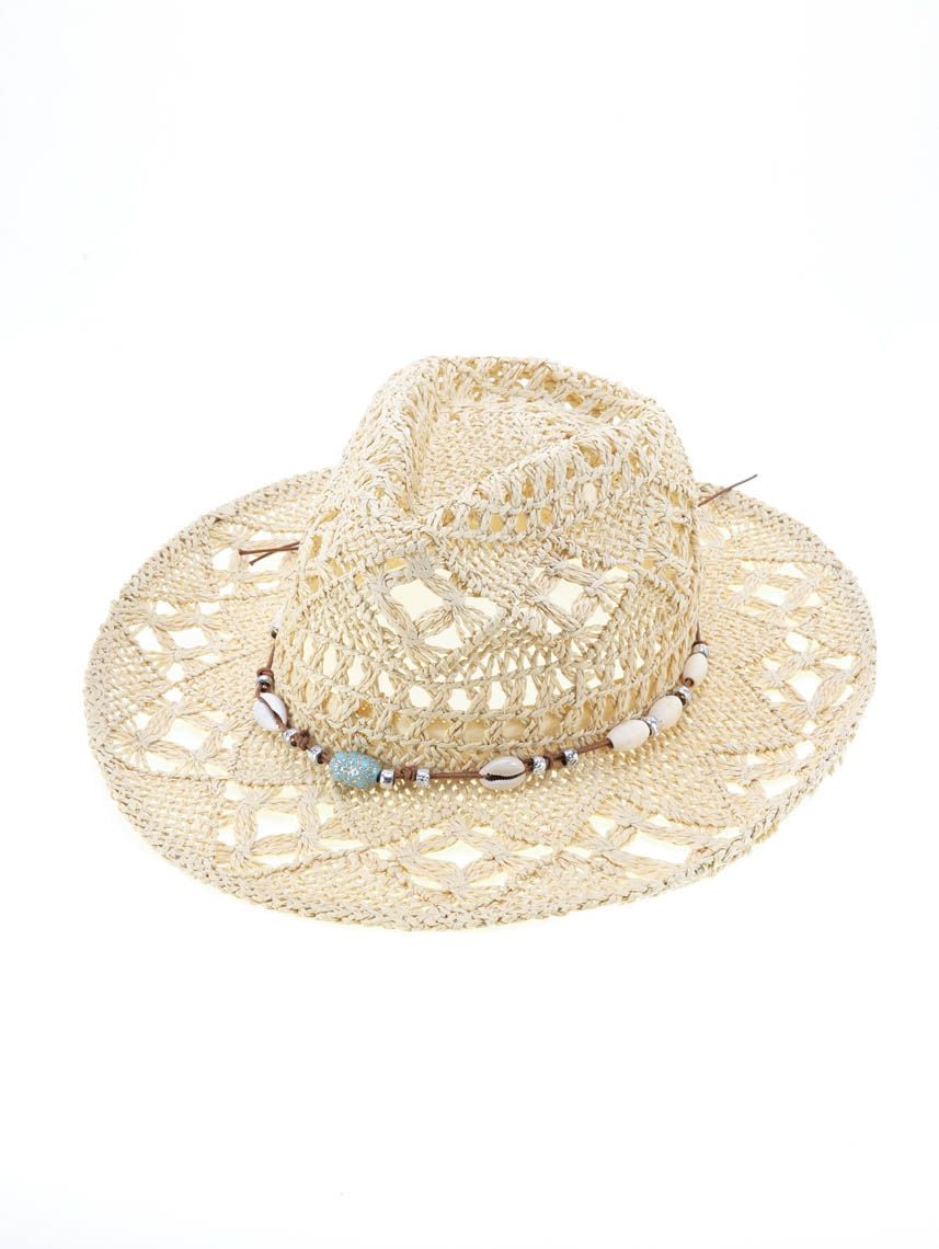 כובע קש מעוצב