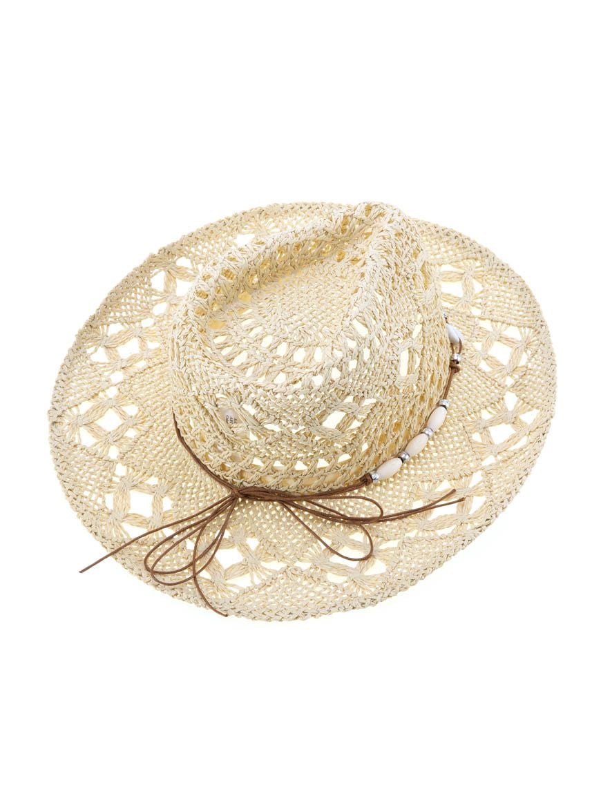 כובע קש מעוצב