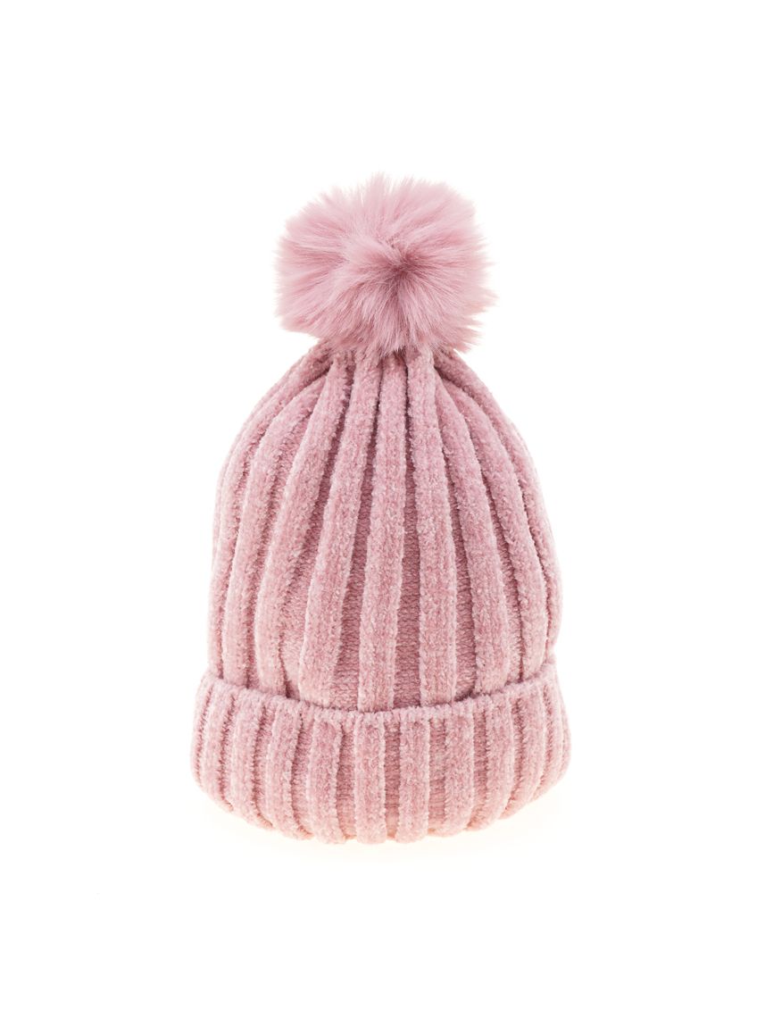 כובע צמר עם פונפון