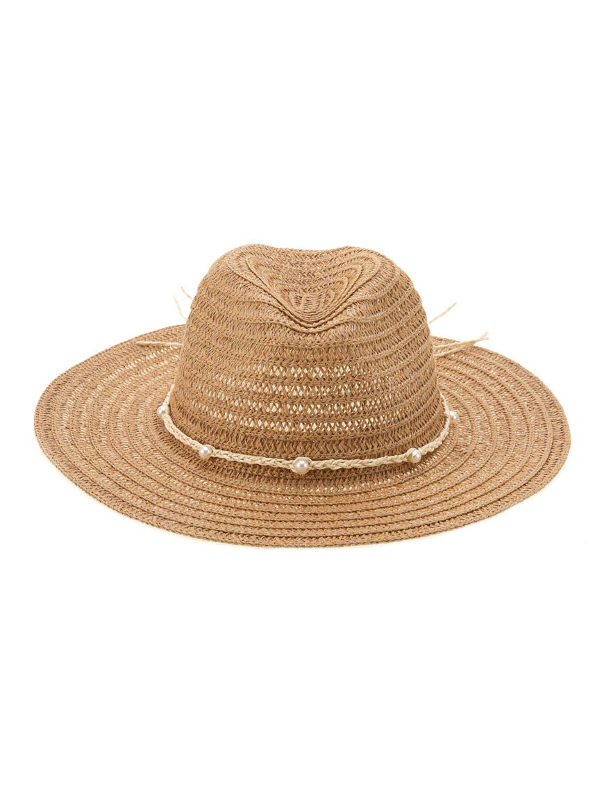 כובע קש רחב שוליים