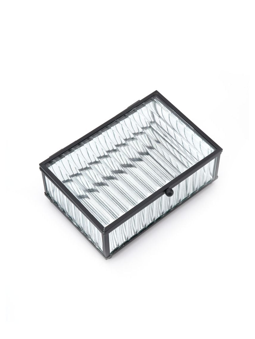 קופסת אחסון מזכוכית