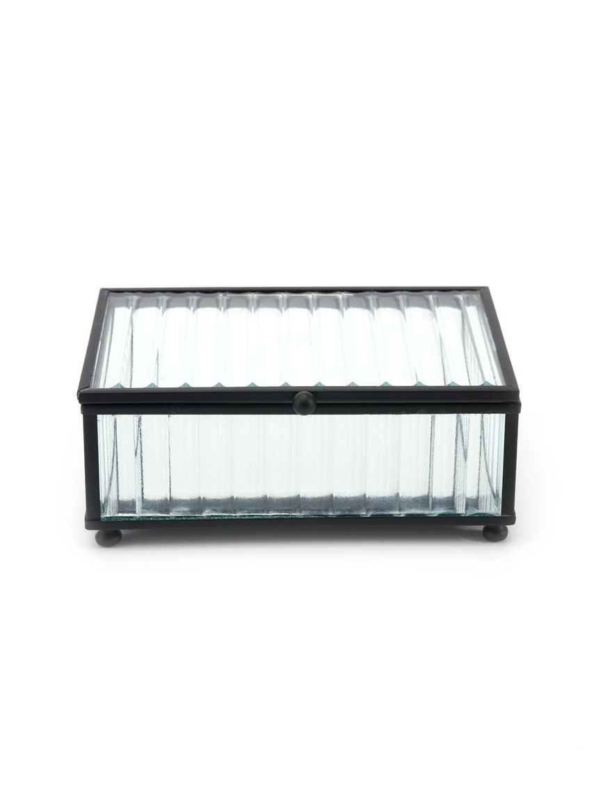 קופסת אחסון מזכוכית