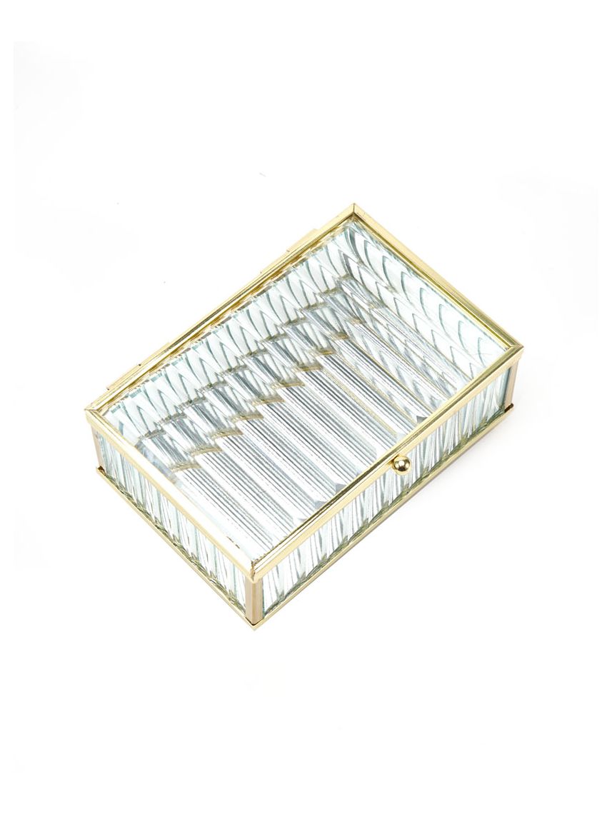 קופסת אחסון מזכוכית