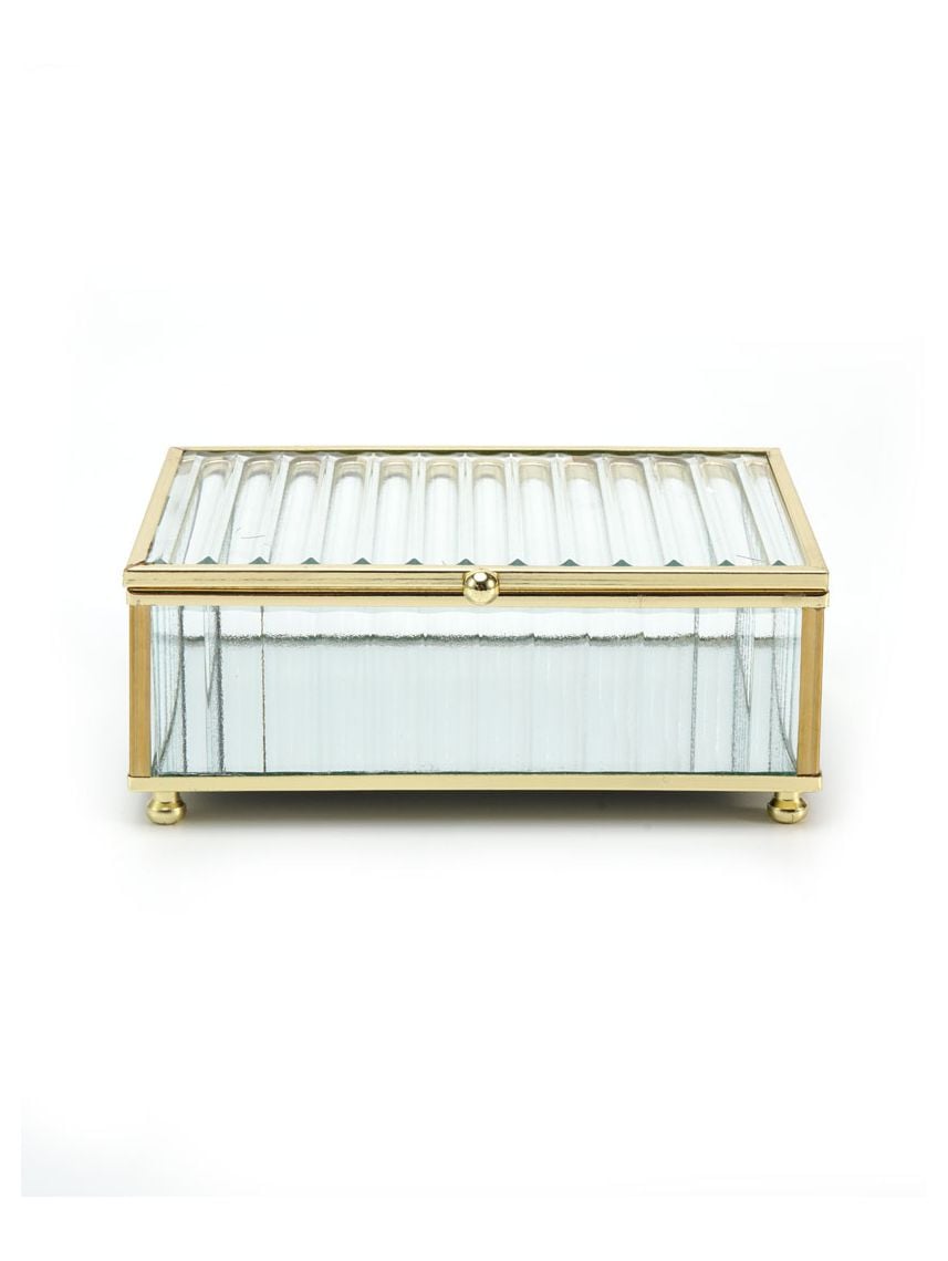 קופסת אחסון מזכוכית