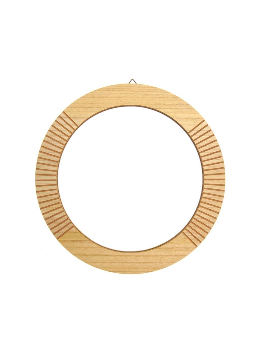 מראת עץ עגולה