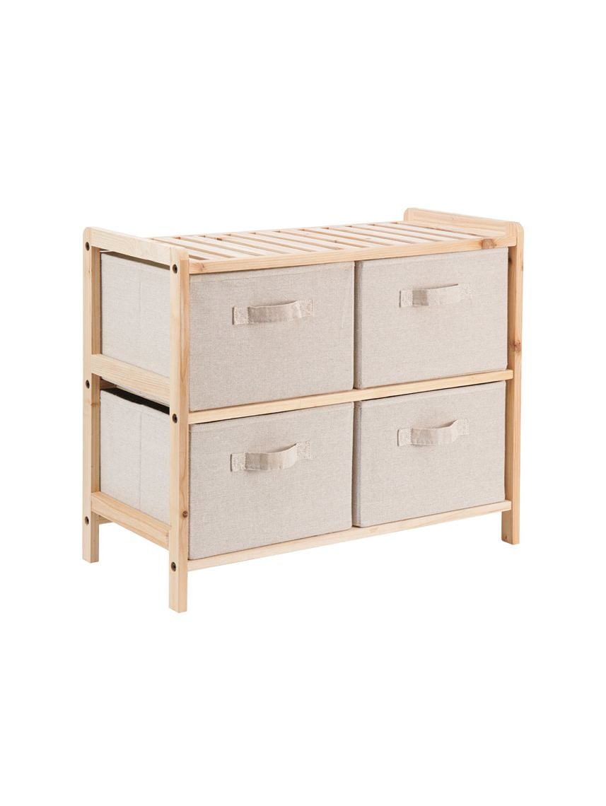 שידת מדפים מעץ