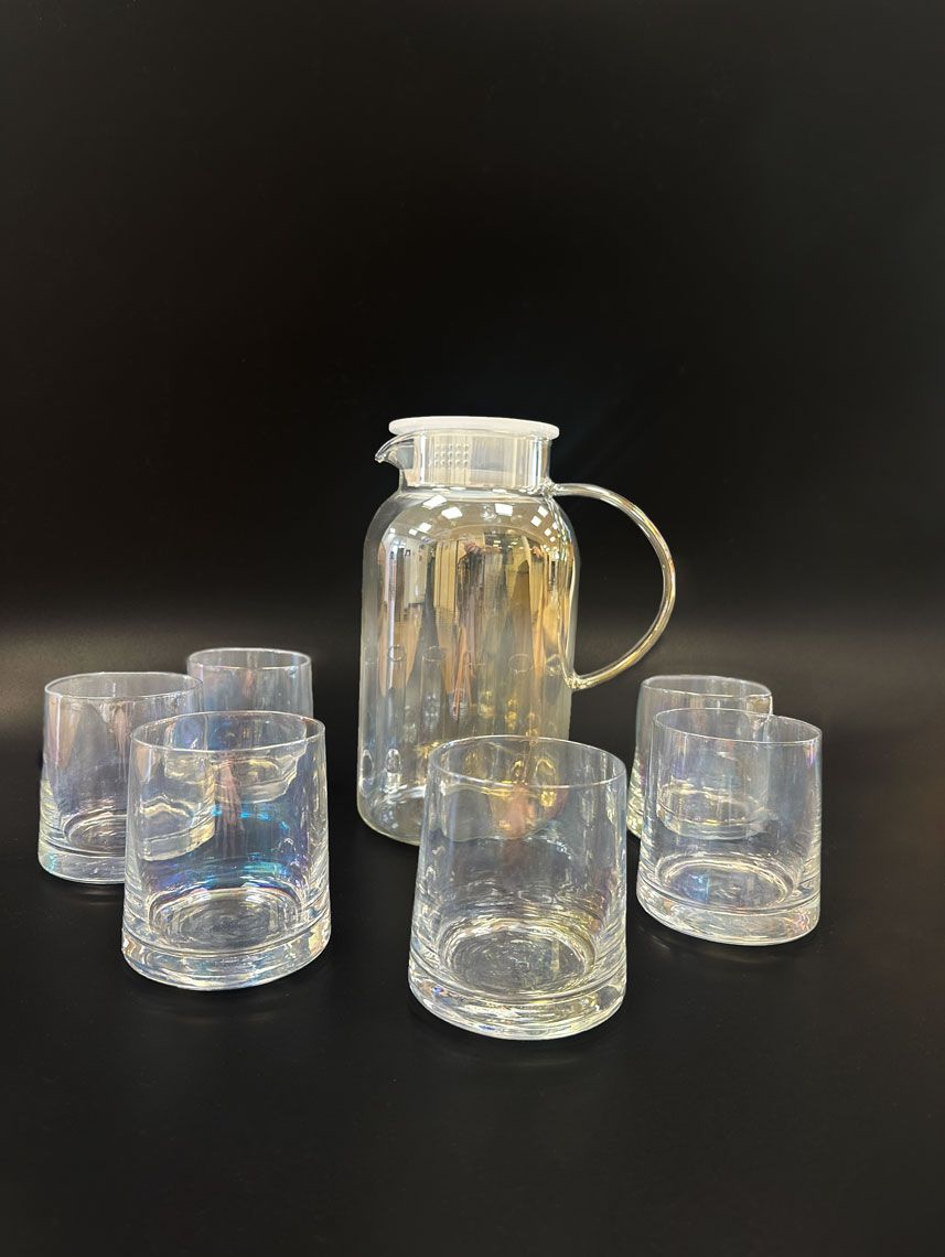 סט קנקן ו6 כוסות