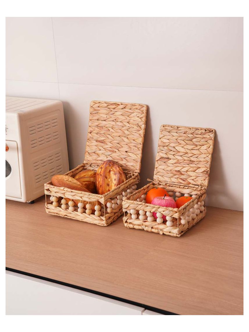 זוג סלסלאות קש