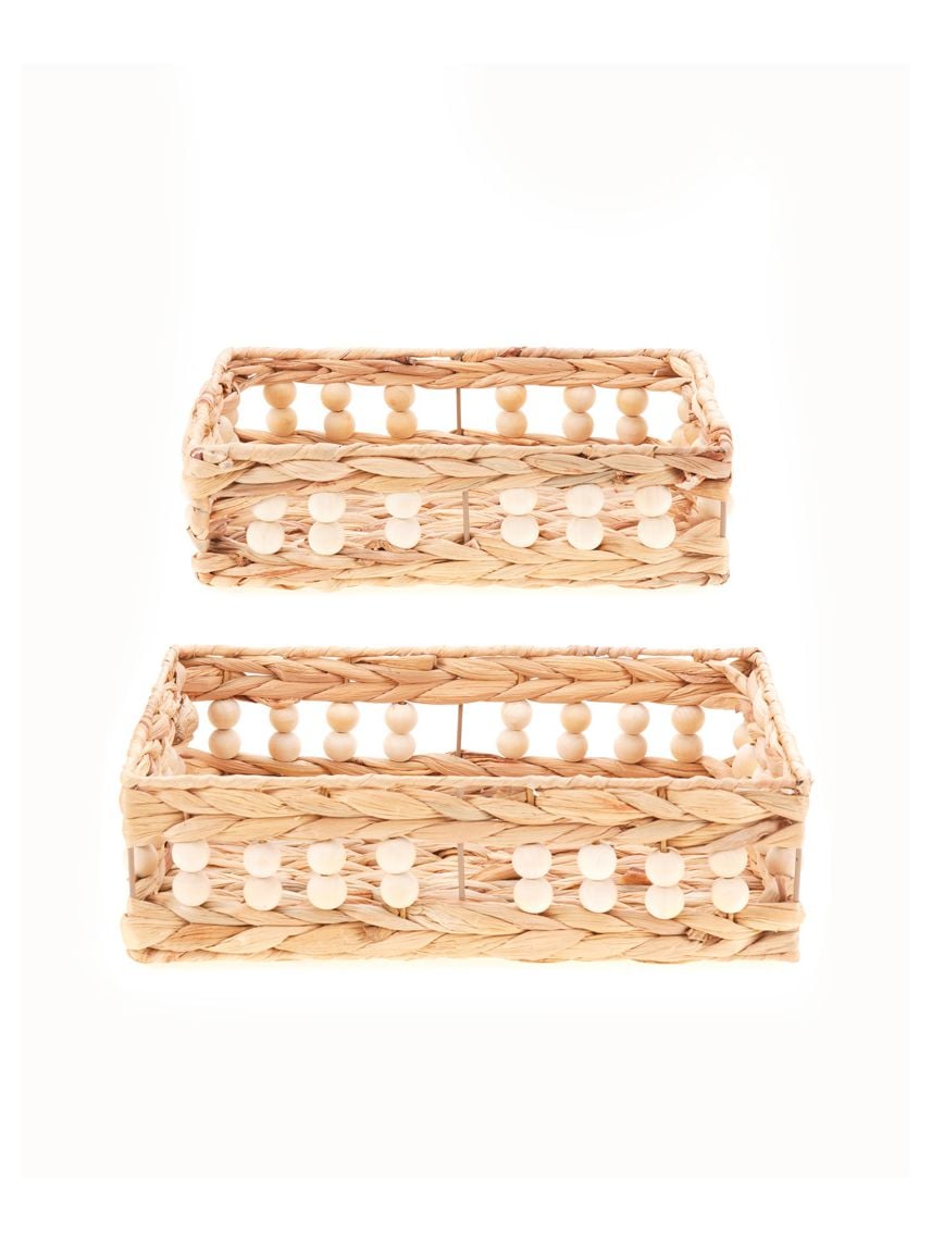 זוג סלסלאות קש