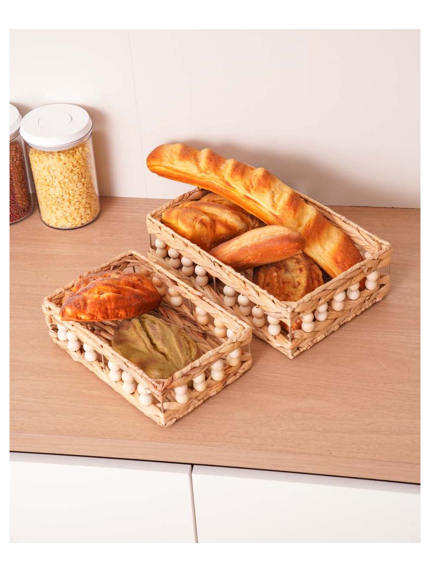 זוג סלסלאות קש