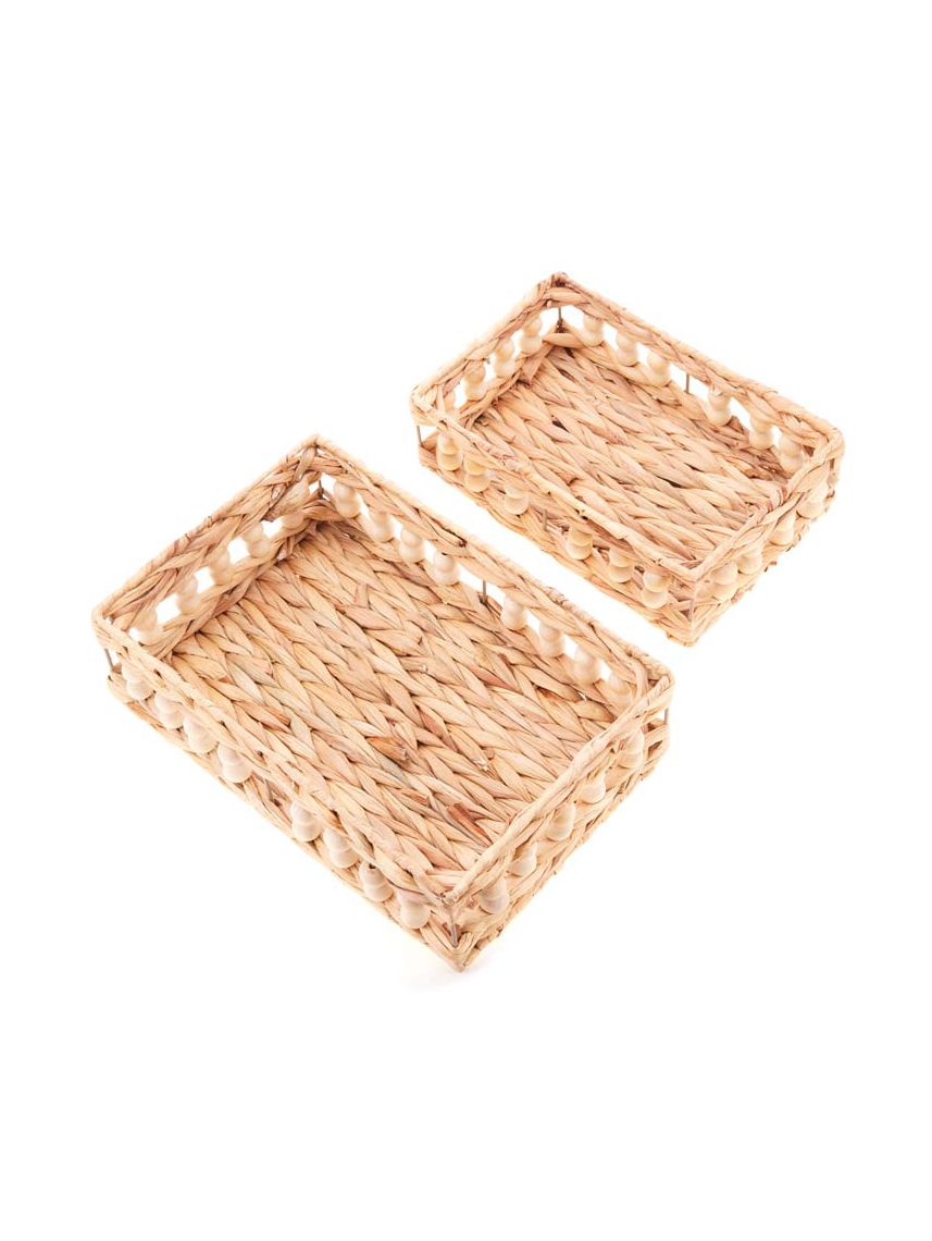 זוג סלסלאות קש