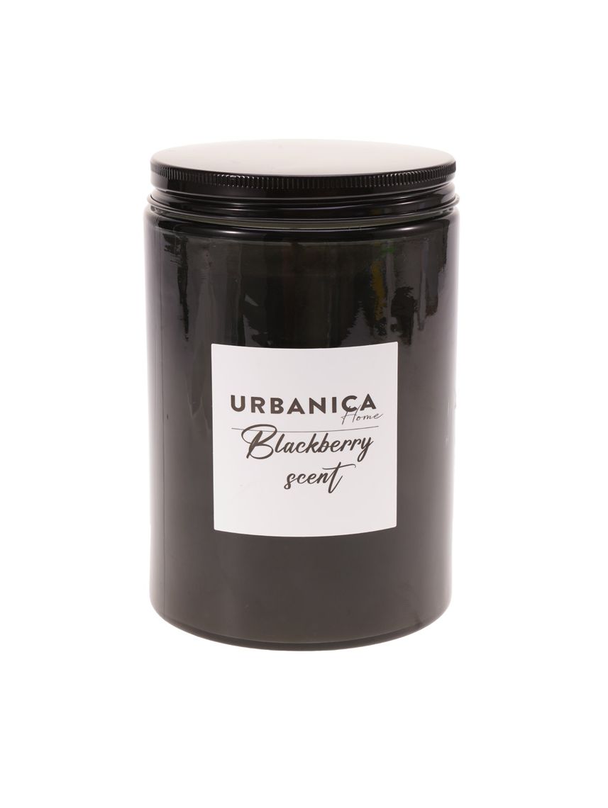 נר במעמד זכוכית עם מכסה